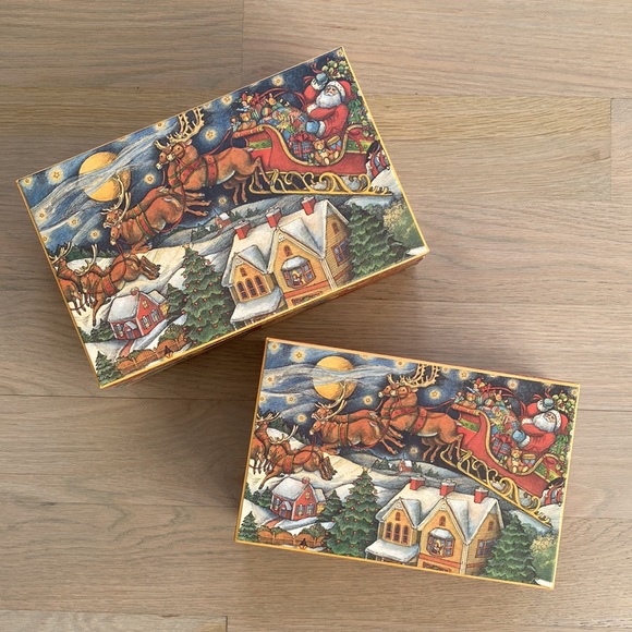 bob's boxes Holiday Bobs Boxes Nested Christmas Decorative Boxes